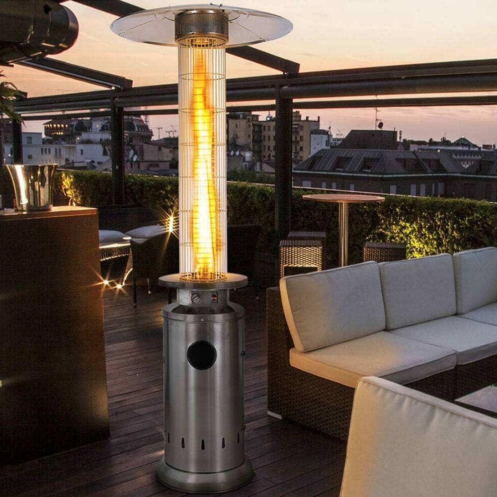 Stufa a gas metano SICAR ECO45 Blue flame 4000W con fiamma protetta 