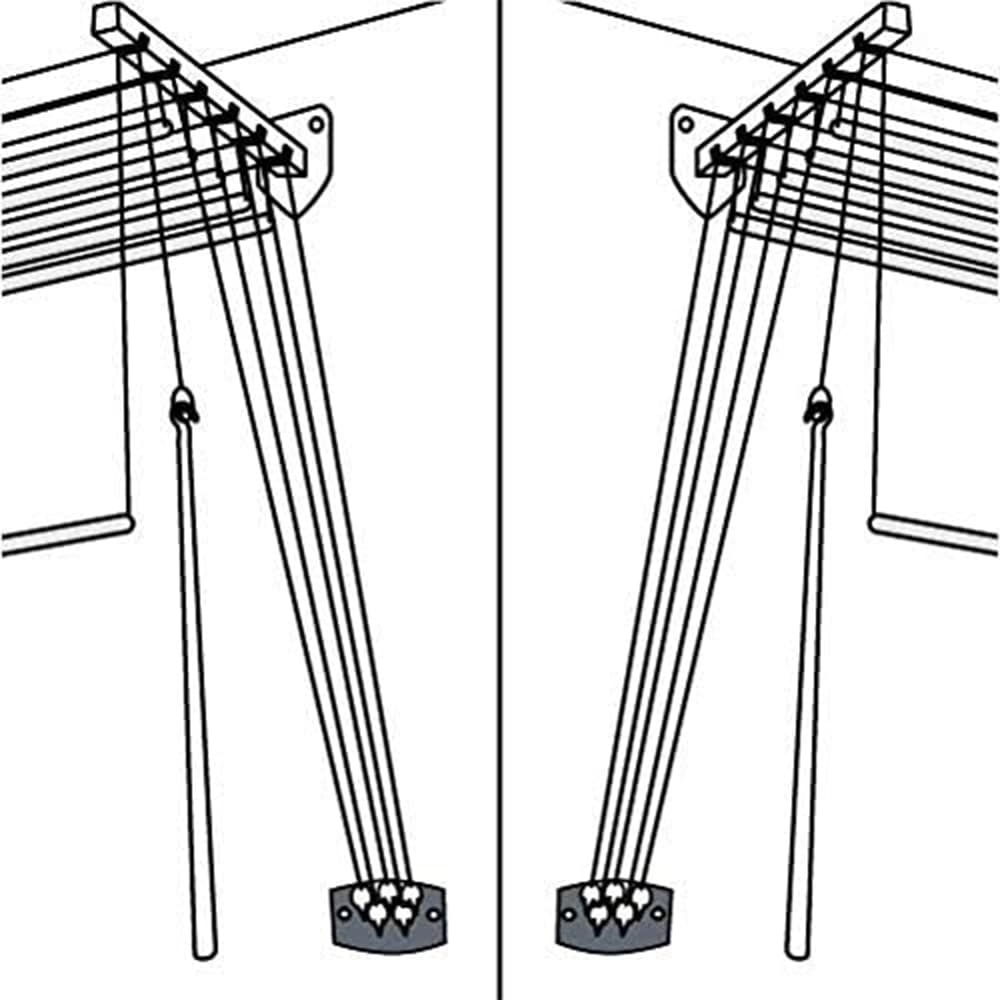 Stendibiancheria da soffitto o a parete GIMI LIFT 100 stendino a soffitto  stenditura mt.6 