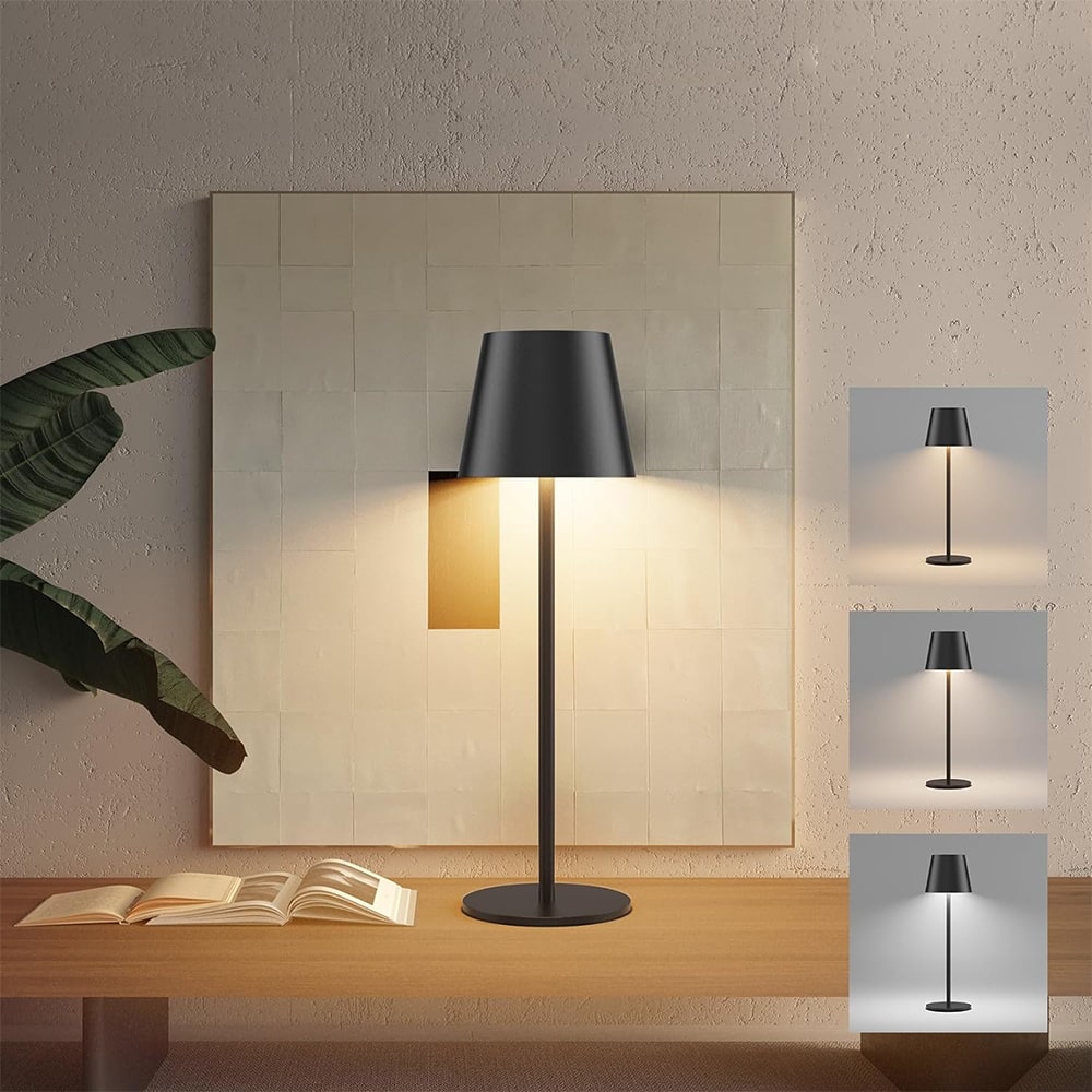 Lampada led da tavolo ricaricabile tricolor orientabile 10/20W